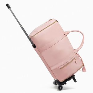 PromotionTravel Fashion Crazy Horse Duffel Bags Hombres Bolsa de lona de cuero genuino Diseñador superior Deportes al aire libre Viajes Durable - Product Image 5