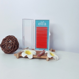 ขนตาต่อขนตาปลอมแบบผสมซีซีสีส้มนีออน0.10ส่งตรงจากโรงงานสั่งซื้อจำนวนมาก - Product Image 6