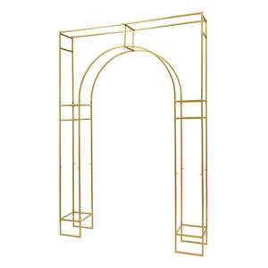 Gran oferta, jardín al aire libre, césped, patio trasero, decoración de boda, arcos de flores de hierro forjado, cartón de aluminio para fiesta de boda - Product Image 6