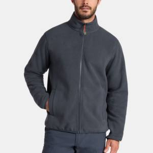 Vestes en polaire brodées personnalisées pour hommes, veste coupe-vent, fermeture éclair longue, veste de sport design, imperméable, veste d'hiver pour hommes d'extérieur - Product Image 1