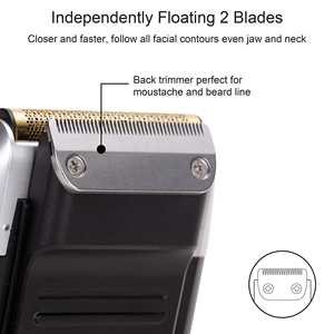 Afeitadora Eléctrica Recargable Inalámbrica para Hombre, Maquinilla de Afeitar con Lámina Doble Resistente al Agua IPX7, Lavable, para Uso Facial, Repuesto de Cuchillas - Product Image 4