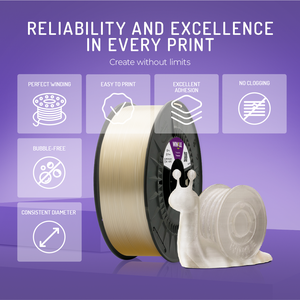 Filament PLA HD WINKLE 2,85 mm 1 kg pour imprimante 3D, tolérance élevée 0,05 mm, compatible lit chauffant 190-230°C, biodégradable, impression facile - Product Image 4