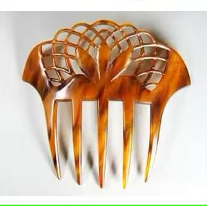 Peine de cuerno de búfalo de exportación para peine de cuerno de pelo Extensión de cabello Color Cuerno natural completo para cabello con la mejor calidad - Product Image 2