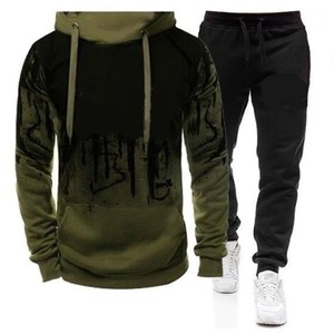 Hooded Sweat <b>shirt</b>+Pant 2-piece Sets <b>Men</b> Set Sports Suit <b>Fleece</b> Thickened Sportswear Casual <b>Men</b> Tracksuit Winter male Tracksuit - Product Image 6