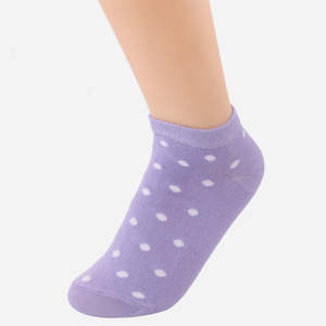 Unze London <b>Women's</b> LINDA Dotted Cotton <b>Socks</b> Cozy Vintage Ankle Length Breathable <b>Warm</b> Embroidered Print Pattern Cute Daily Use - Product Image 1