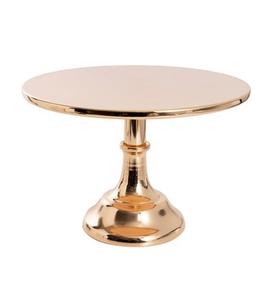 Mesa Auxiliar de Lujo con Borde Festoneado Dorado de Aluminio y Base de Pedestal Elegante, Mesa Decorativa para Sala de Estar, Dormitorio u Oficina - Product Image 2