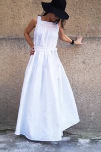 ชุดเดรสยาวสไตล์โบฮีเมียนของผู้หญิงชุดเดรสแม็กซี่พิมพ์ลายดอกไม้ทรงหลวมคอปกสูงชายหาดสำหรับใส่ในฤดูร้อน - Product Image 5