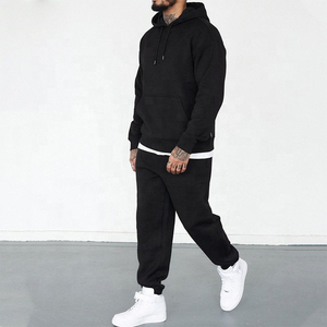 2025ชุดวอร์มผ้าฟลีซโอเวอร์ไซส์ของผู้ชายผ้ากำมะหยี่มีฮู้ดผ้าพลัสไซส์สำหรับใส่วิ่งเปิดไหล่ระบายอากาศได้ดีมีฮู้ดไซส์ใหญ่พิเศษสำหรับฤดูหนาว - Product Image 5