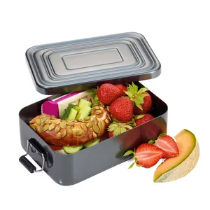 Scatola Porta Pranzo Personalizzata in Alluminio Nero - Product Image 5