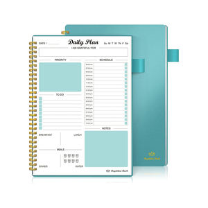Carpeta de cuaderno de cuero Pu A5 A6 hecha en fábrica Planificador de presupuesto Organizs <span class=keywords><strong>365</strong></span> Life Custom Agendum Planer - Product Image 1