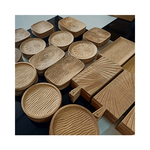 Nouveau design d'assiette à fruits assiette à dessert plateau en bois d'acacia assiette de présentation personnalisée en bois pour la cuisine et la décoration - Product Image 5