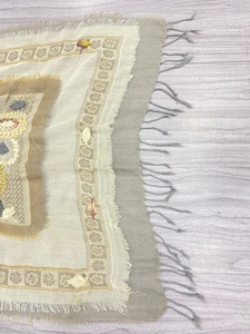 Glamorous Pure <strong>Wool</strong> Silk <strong>Shawls</strong> Handmade with <strong>Embroidery</strong> Featuring Contrast Jacquard Border Weaving Enhancing Your Style - Product Image 6