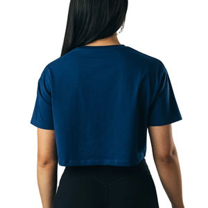 T-shirts pour femmes, manches courtes, coton et élasthanne, surdimensionnés, crop tops pour femmes - Product Image 6