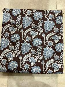 Tissu en coton biologique peigné, respirant, léger, imprimé en bloc, tissu en cambric, robe de course indienne faite à la main, rideau pour garçons - Product Image 3