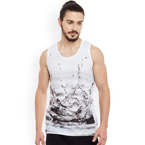 Camisetas de Gimnasio Transpirables, Color Negro, 100% Algodón, Impresión Personalizada por Transferencia de Calor, Logotipo Frontal, Estilo Urbano, Ropa Deportiva para Hombre - Product Image 4