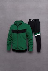 Survêtement décontracté pour hommes couleur automne 100% coton respirant veste à capuche cordon taille pantalon pour la saison d'hiver enfants - Product Image 3