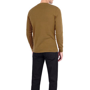 2025 nueva venta al por mayor de camisetas de manga larga con estampado de ajuste holgado de algodón 100% de moda de calle para hombres con impresión Digital de logotipo personalizado - Product Image 2