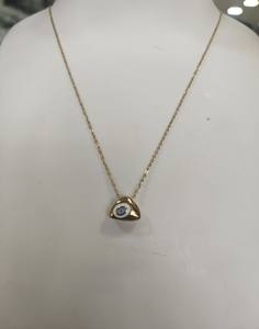 Collier Collier Acier Inoxydable Collier Lettre d'Amour Initiale de Luxe Pour Cadeau de Saint Valentin - Product Image 5