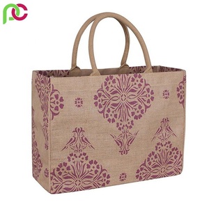 Wholesale 100% Organic Jute Shopping Bag Custom Factory Handmade Canvas Shopper Hot Gift Beach Hemp Bag - Product Image 5