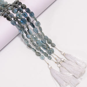 Cuentas de Aguamarina, cuentas lisas de forma de fantasía de Aguamarina natural, piedra preciosa de aguamarina, cuentas de Aguamarina para la fabricación de joyas - Product Image 3