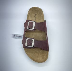 Sandalias de Corcho con Doble Hebilla para Hombre, Elegantes y Económicas para Uso Diario, Sandalias de Cuero Vacuno con Diseño Perforado - Product Image 2