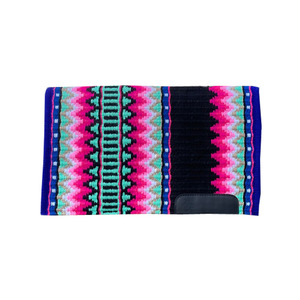 Manta de Silla de Montar Western Multicolor de Lana Tejida a Mano de Nueva Zelanda, Contorneada, Cómoda, Duradera, Superventas, para Caballo - Product Image 1