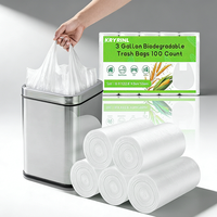Sacs en plastique jetables épais biodégradables de type T-shirt pour le nettoyage domestique et en dortoir, personnalisés par le fabricant, vente en gros