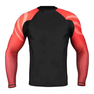 Compression Hommes Rash Guard Mma Manches Longues Rush Guard Sublimation Imprimé Rashguard Haute Qualité OEM Mma Rushguard avec logo - Product Image 4