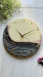 DIVERS Horloge murale en résine époxy Résine époxy Salon meilleur qulatiye Meubles Décoration intérieure Horloge murale personnalisée meilleur - Product Image 5