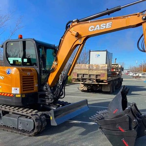 Mini-excavatrice CASE CX60C, chargeuse compacte sur chenilles, mini-pelleuse, excavatrice hydraulique d'occasion PC200 Kawasaki, prix abordable - Product Image 3