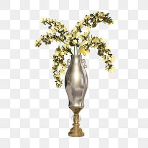 Vase à fleurs élégant avec design de fleurs Décoration de salon et de la maison Vases à fleurs en métal Décoratif Simple Couleur or Fini - Product Image 4