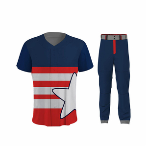 Custom Team <b>Baseball</b> Uniforms 100% Polyester Breathable Quick Dry Digital Print Elastic Waist Short Sleeves Customizable Team - Product Image 4