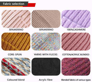 Bonnet en tricot unisexe, bonnet d'hiver chaud et doux, bonnet côtelé uni, logo personnalisé, streetwear, bonnet de style skull, chapeaux jacquard à vendre - Product Image 5