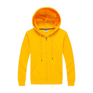 Nouvelle mode pour hommes couleur unie 100% coton décontracté hiver sweat à manches longues surdimensionné polaire à capuche fermeture éclair à capuche nouveau Style - Product Image 3