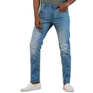 Pantalones Vaqueros Atractivos para el Viernes Casual en la Oficina, Cómodos pero con Apariencia Profesional, Cintura Ajustada, Dobladillo Limpio - Product Image 1