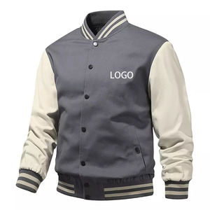 Chaquetas Varsity para Hombre al por Mayor, Impresión de Logotipo Personalizada, Cuello Alto, Revestidas, Impermeables, Estilo Urbano de Invierno, Alta Calidad - Product Image 5
