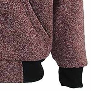 Winter Eco-Friendly Plus Size Custom Logo Patchwork Regular Fit Lightweight Fleece <b>Hoodie</b> uploaded by Dress Sports - Product Image 3