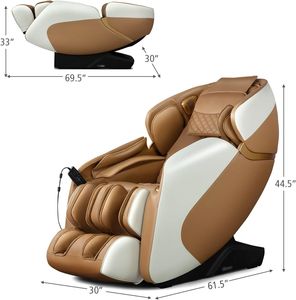 Fauteuil de massage corps entier zéro gravité avec mode automatique, techniques de massage, airbags, massage avec étirements yoga, contrôle par application, ions négatifs - Product Image 2