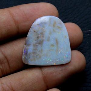 22,00 quilates Multi fuego ópalo australiano piedra preciosa suelta Natural corte elegante cabujón suave para la fabricación de joyas ópalo sólido 28X27X4MM - Product Image 1