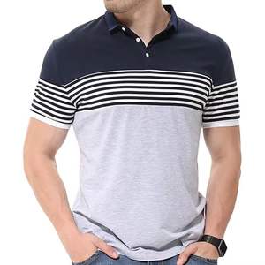 Camiseta polo transpirable cómoda de verano estilo corto bordada para hombre Camiseta informal de negocios top - Product Image 6