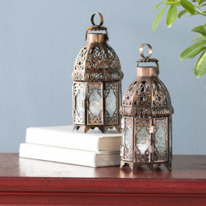 Lanternes à bougies en fer marocaines en gros, supports en métal, fabrication artisanale, personnalisables, décoration d'intérieur, Noël, prix bas, haute qualité - Product Image 3