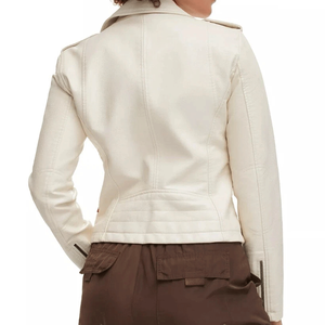 เสื้อแจ็กเก็ตมอเตอร์ไซด์หนังแท้ระบายอากาศได้ดีมีซิปเต็มรูปแบบกันน้ำกันลมปรับสีได้ตามต้องการ - Product Image 4