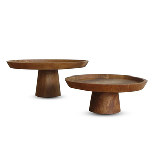 แท่นวางเค้กไม้อะคาเซียที่ตั้งแสดงบนโต๊ะของหวานชุดเสิร์ฟเค้กไม้ - Product Image 3