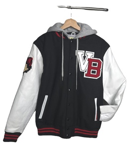 Chaquetas Varsity Personalizadas Premium con Bordado Frontal y Diseño Reversible - Fabricante en Pakistán - Product Image 1