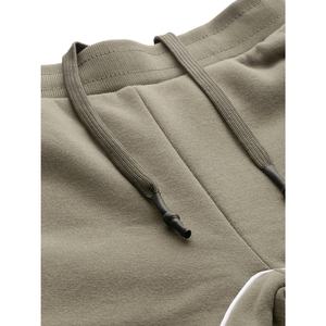 Pantalones de chándal para correr de cintura alta para mujer con logotipo personalizado 2025, entrenamiento informal en el gimnasio, correr con forro polar a rayas laterales y bolsillos - Product Image 4