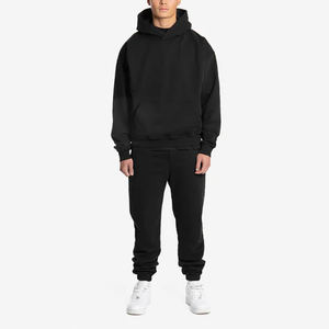 Chándales negros personalizados, chándal para hombres, ropa de entrenamiento para hombres, ropa para correr para Primavera, chándal en blanco, chándal, conjunto de Jogger personalizado - Product Image 1