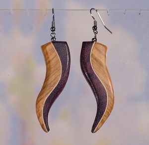 Boucles d'oreilles en bambou naturel Boucles d'oreilles tendance en rotin Boucles d'oreilles géométriques en raphia recyclable pour femmes à prix d'usine Logo personnalisé - Product Image 5