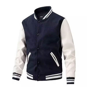 Vente en gros de vestes universitaires pour hommes avec logo personnalisé Fabricant de haute qualité 100% laine polyester conceptions personnalisées - Product Image 6