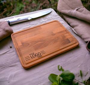 Eco-Safe Handmade Bamboo Chopping Board with Cheese <b>Knife</b> Dishwasher Safe <b>Crafted</b> by Verified Supplier Wholesale & Bulk Export - Product Image 4