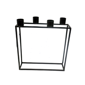 Precio al por mayor Hierro Color negro Acabado T Lite Titular Uso para Navidad Iluminación Decoración de mesa Hecho a mano - Product Image 4